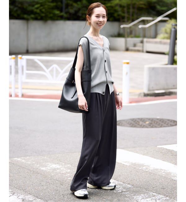 SLOBE IENA「《WEB限定/追加》総針Vネック ニットベスト」|ベスト・ジレ|