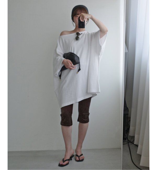SLOBE IENA「《2枚セット》Plus by ONIT/オニット SLOBE別注 BIG TEE レギンスセット」|Tシャツ・カットソー|