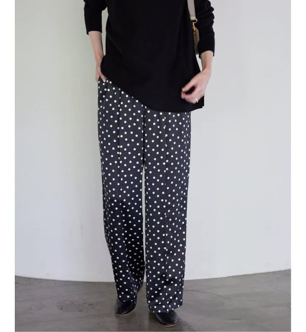 SLOBE IENA「《WEB限定/追加2》プリントサテンイージーパンツ」|その他|