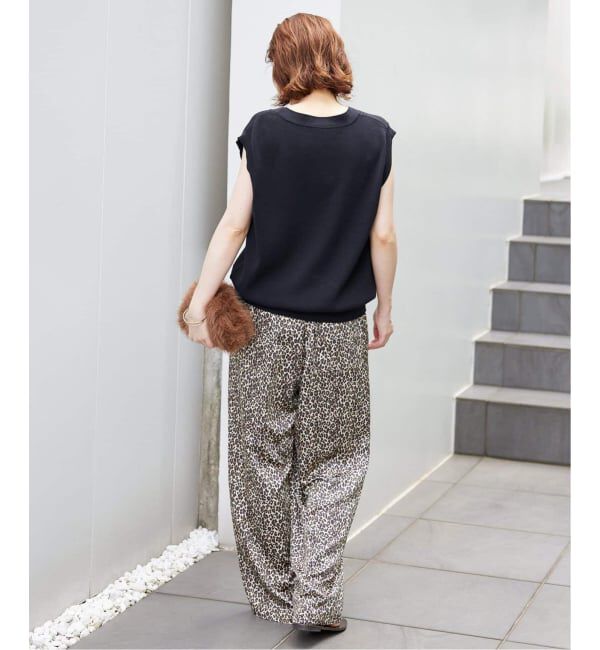 SLOBE IENA「《WEB限定/追加2》プリントサテンイージーパンツ」|その他|