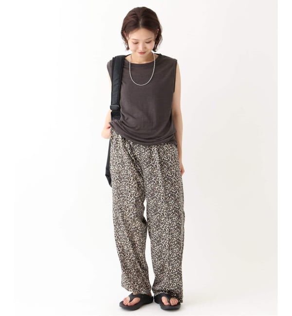 SLOBE IENA「《WEB限定/追加2》プリントサテンイージーパンツ」|その他|