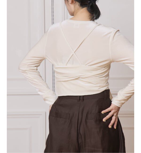 IENA LA BOUCLE「IENA LA BOUCLE トリアセベロアキャミソール」|キャミソール|