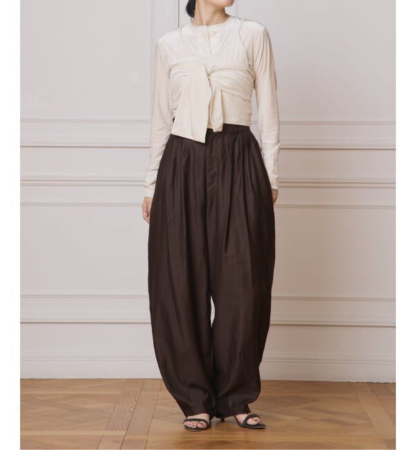 IENA LA BOUCLE「IENA LA BOUCLE トリアセベロアキャミソール」|キャミソール|