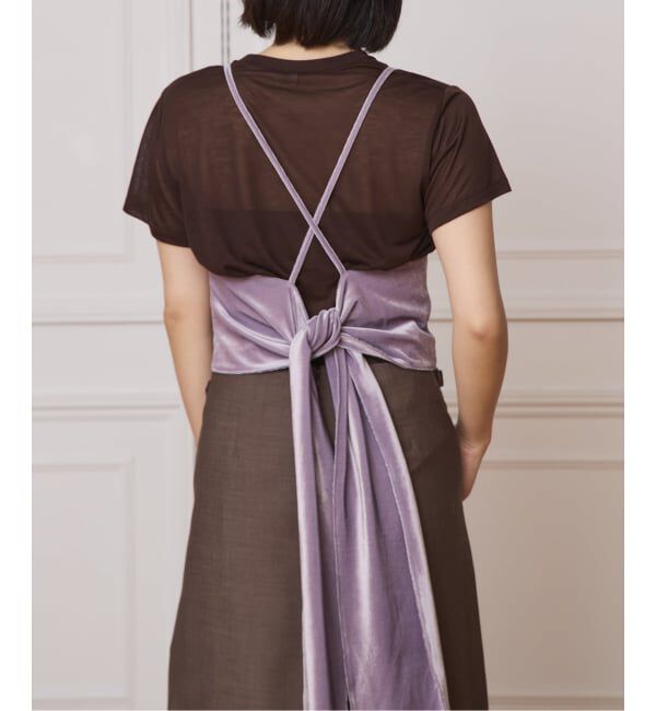 IENA LA BOUCLE「IENA LA BOUCLE トリアセベロアキャミソール」|キャミソール|