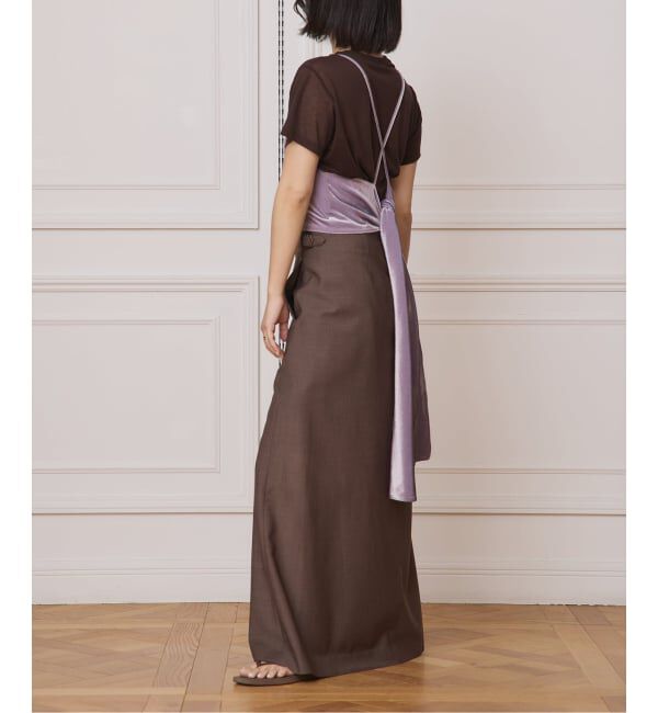 IENA LA BOUCLE「IENA LA BOUCLE トリアセベロアキャミソール」|キャミソール|