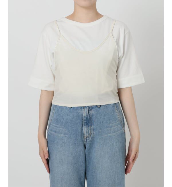 IENA LA BOUCLE「IENA LA BOUCLE トリアセベロアキャミソール」|キャミソール|