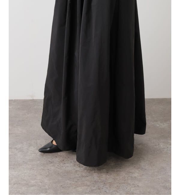 SLOBE IENA「ESTHE/エステ Denim and Poplin Dungaree Maxi Dre」|ワンピース|