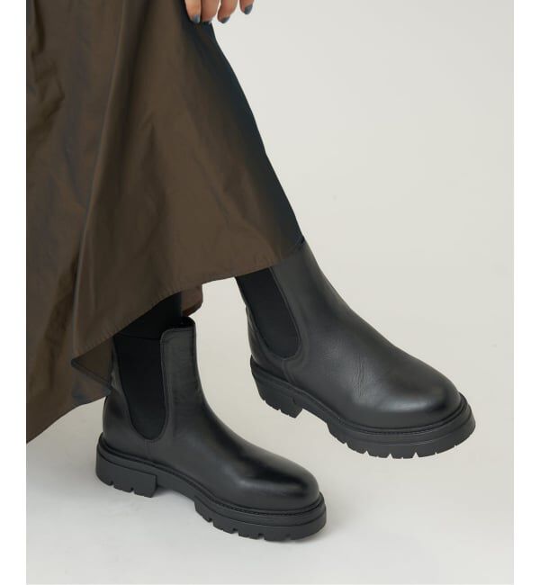 IENA「《追加4》REMME/レメ CHELSEA BOOTS ブーツ ZH-1104-PR」|ショートブーツ|ブラック