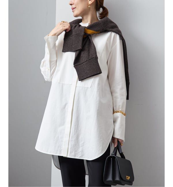 VERMEIL par iena「ソフトブロードバンドカラーシャツ」|シャツ・ブラウス|ホワイト