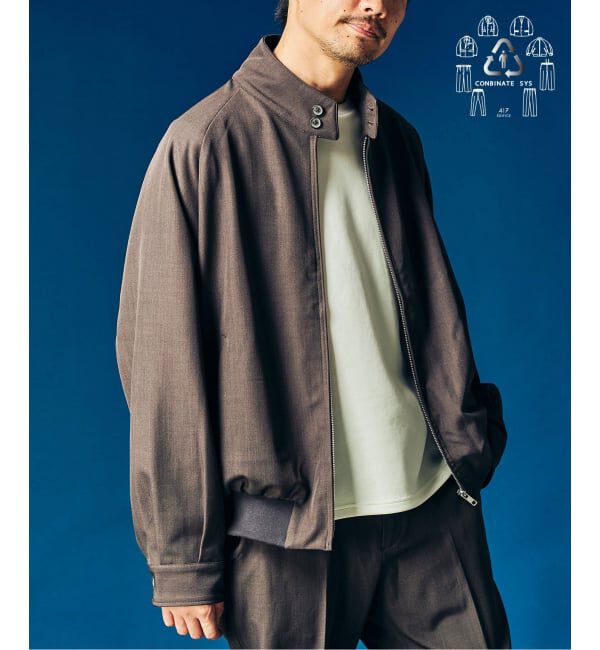 417 EDIFICE「&rdquo;4WAYストレッチ&rdquo; ハリントンジャケット」|その他|ブラウン