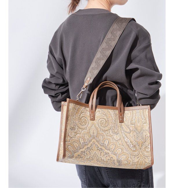 journal standard L'essage「【A VACATION/ア ヴァケーション】BREAD M YELLOW PAISLEY：トートバッグ」|トートバッグ|イエロー