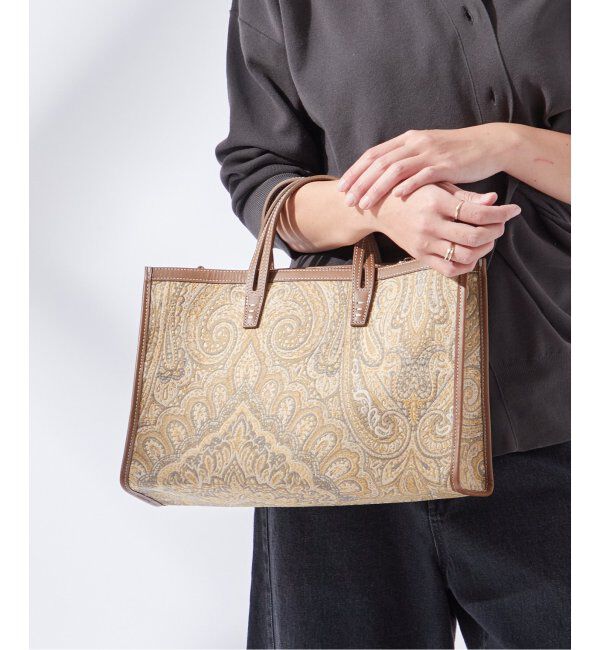 journal standard L'essage「【A VACATION/ア ヴァケーション】BREAD M YELLOW PAISLEY：トートバッグ」|トートバッグ|