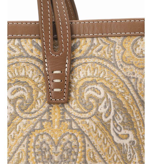 journal standard L'essage「【A VACATION/ア ヴァケーション】BREAD M YELLOW PAISLEY：トートバッグ」|トートバッグ|