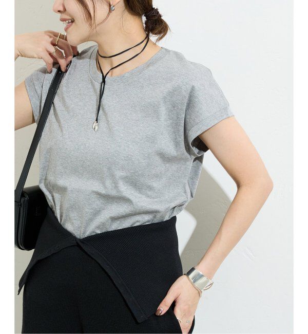 JOURNAL STANDARD「《追加3》汗ジミ防止ナノシアコンパクトTシャツ」|Tシャツ・カットソー|グレーA