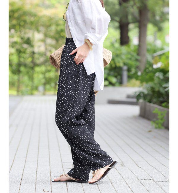 JOURNAL STANDARD relume「《WEB限定》ランダムドットイージータックパンツ」|その他|ブラック A