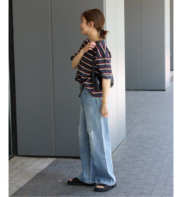 JOURNAL STANDARD「《追加4》汗ジミ防止ボーダービッグT」|Tシャツ・カットソー|