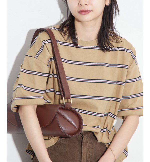 JOURNAL STANDARD「《追加4》汗ジミ防止ボーダービッグT」|Tシャツ・カットソー|ベージュ A