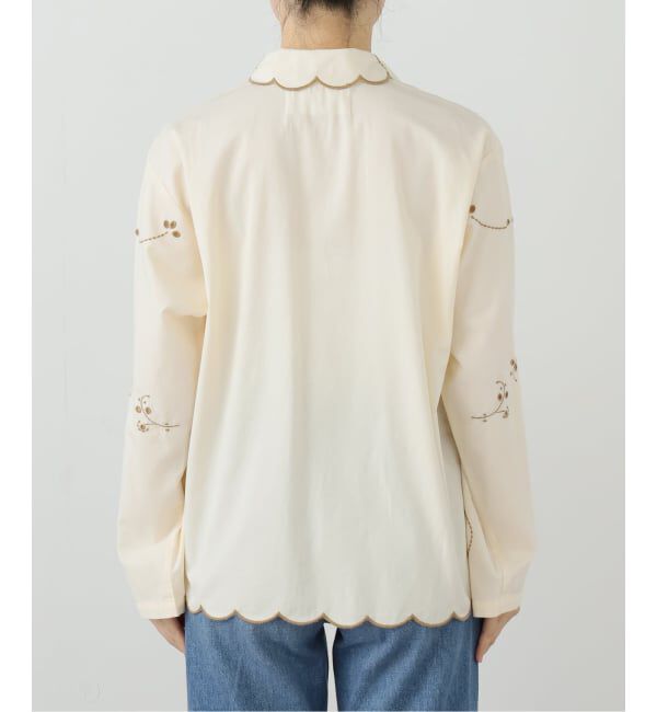 JOURNAL STANDARD「【SARA MALLIKA/サラマリカ】COTTON TWILL CUT WORK SHIRT」|シャツ・ブラウス|