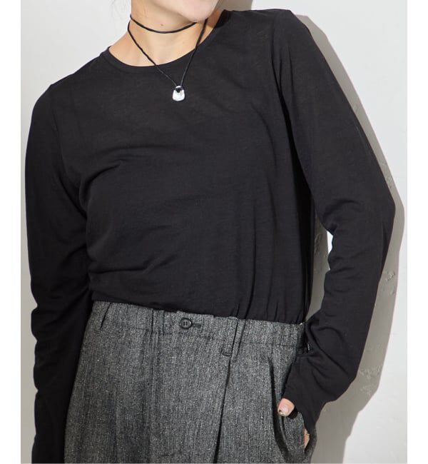 JOURNAL STANDARD「クルーネックコンパクトシアーロングT」|Tシャツ・カットソー|