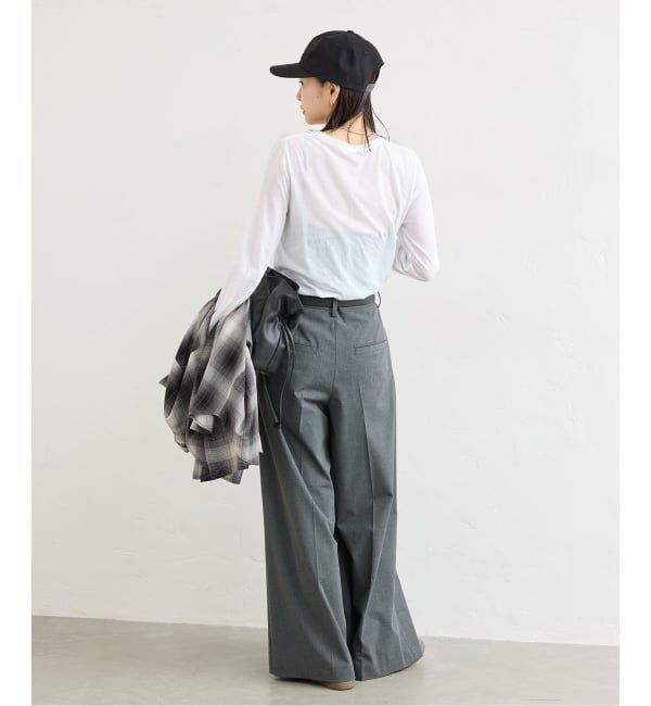 JOURNAL STANDARD「クルーネックコンパクトシアーロングT」|Tシャツ・カットソー|