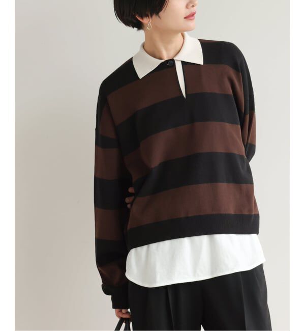 JOURNAL STANDARD relume「ラガーニット」|ニット・セーター|ブラウン