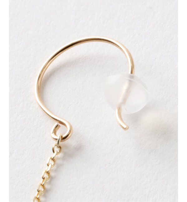 Lilas by Spick&Span「3ピースダイヤステーションピアスK10（両耳）」|ピアス|