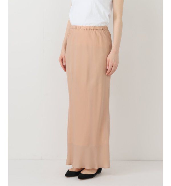 FRAMeWORK「≪追加≫シルキーキュプラバイアススカート2」|スカート|