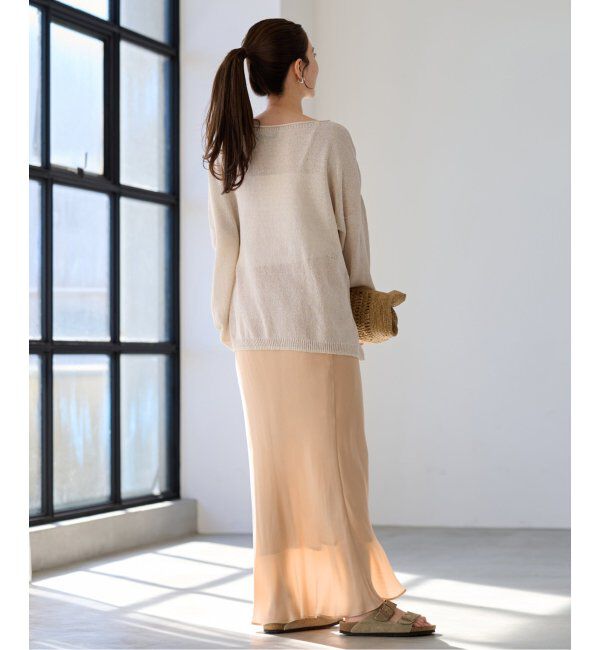 FRAMeWORK「≪追加≫シルキーキュプラバイアススカート2」|スカート|