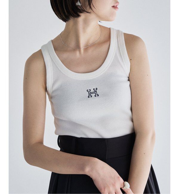 HARDY NOIR「細リブタンクトップ」|タンクトップ|ホワイト