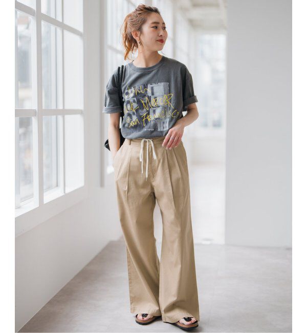 Spick and Span「コットンレーヨンドロストフレアパンツ」|その他|