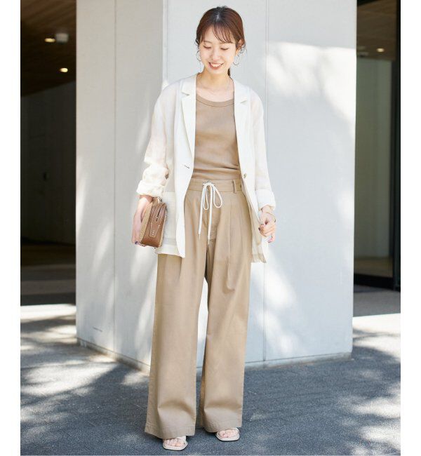 Spick and Span「コットンレーヨンドロストフレアパンツ」|その他|