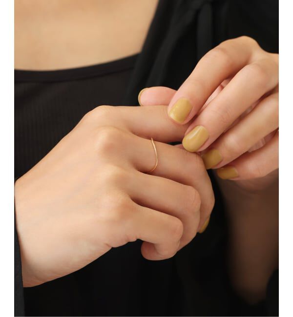 Lilas by Spick&Span「ユラギスリムリング K10」|リング|ゴールド