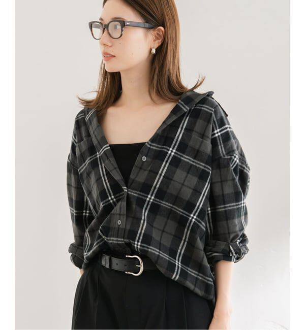 FRAMeWORK「ネルチェックシャツ」|シャツ・ブラウス|グレーA