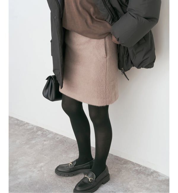 Spick and Span「《追加》シャギーミニスカート」|スカート|ブラウン D