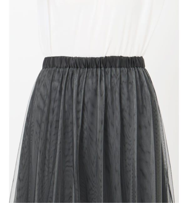  「【洗える】ランダムヘム2WAYチュールスカート」|スカート|