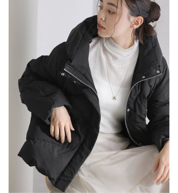  「ストレッチショートダウン」|ダウン|ブラック