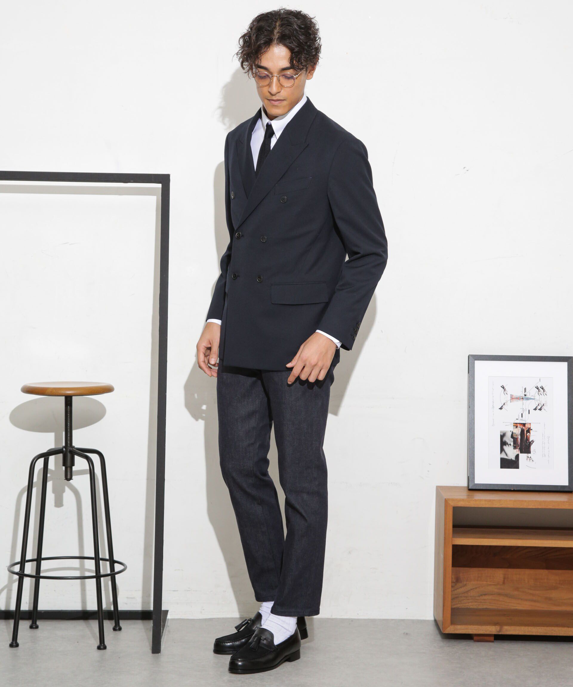 nano･universe「LB.03/｢ESSENTIAL LINE｣ノンフェイドスキニースラックス」|デニム|