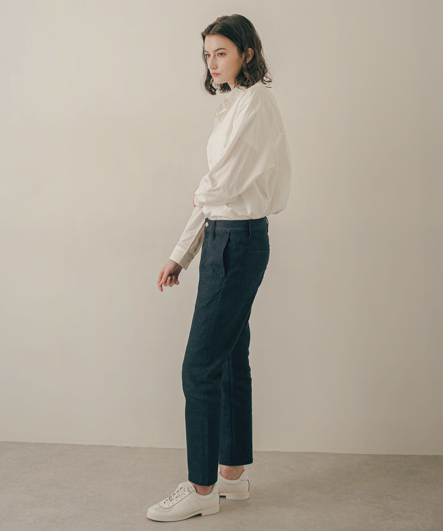 nano･universe「LB.03/｢ESSENTIAL LINE｣ノンフェイドスキニースラックス」|デニム|