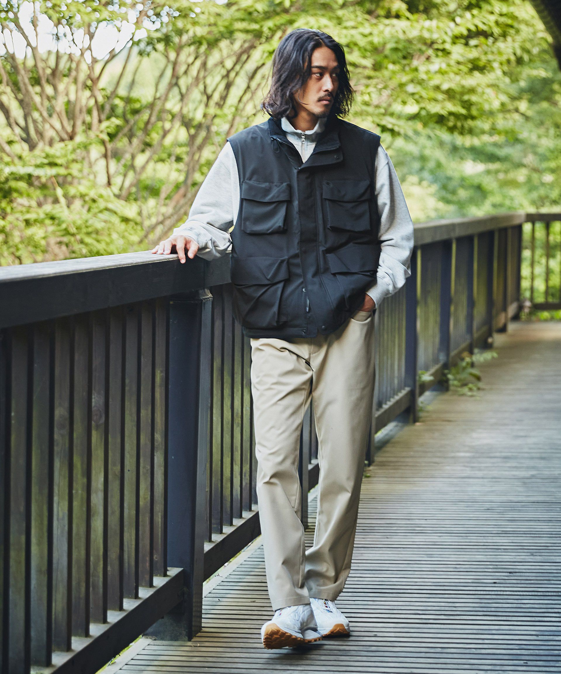 nano･universe「「Octa(R) CPCP(R)」ウォータープルーフカーゴベスト」|アウトドア|