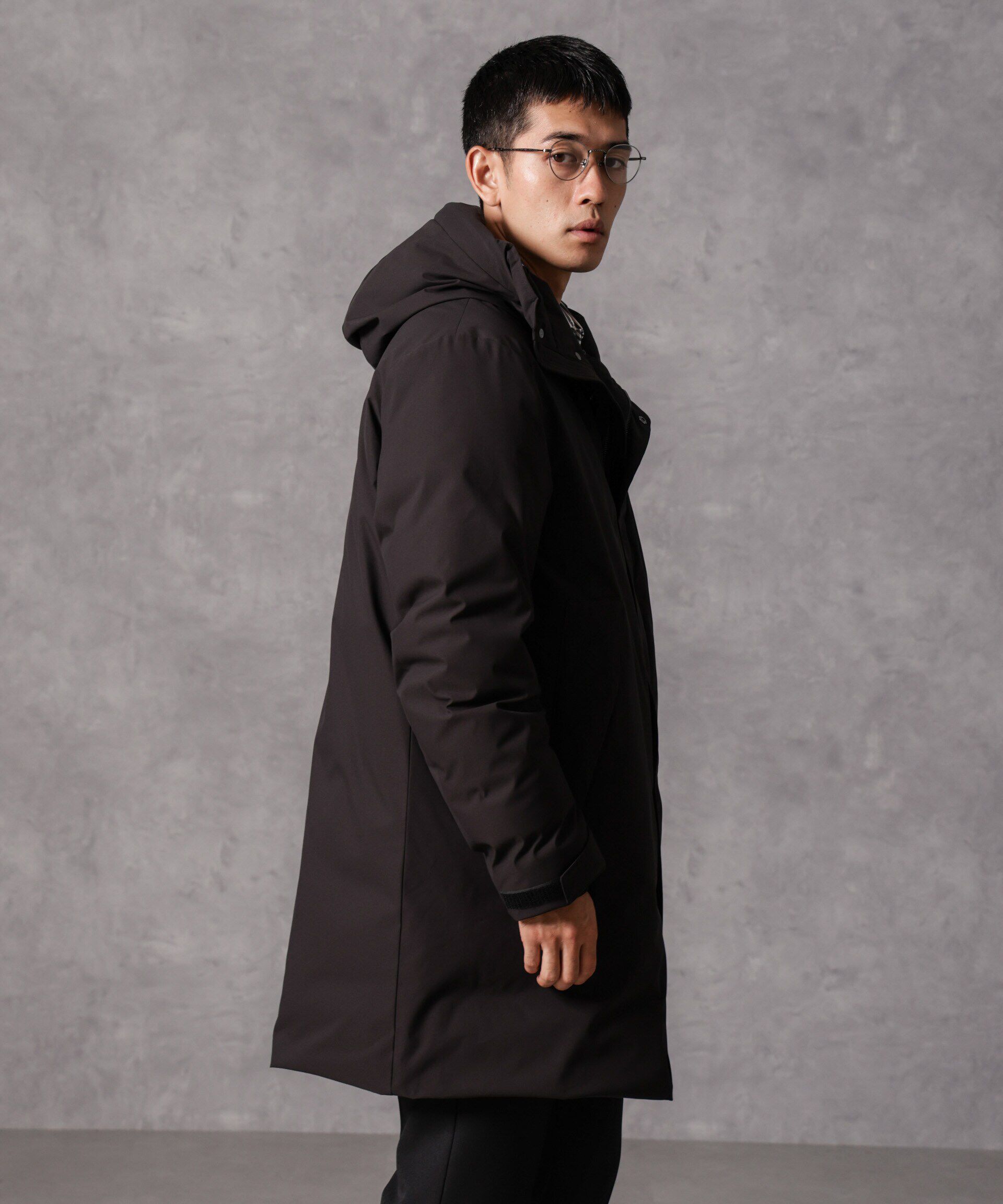 nano･universe「「西川ダウン(R)」ロングフードダウン」|ダウン|