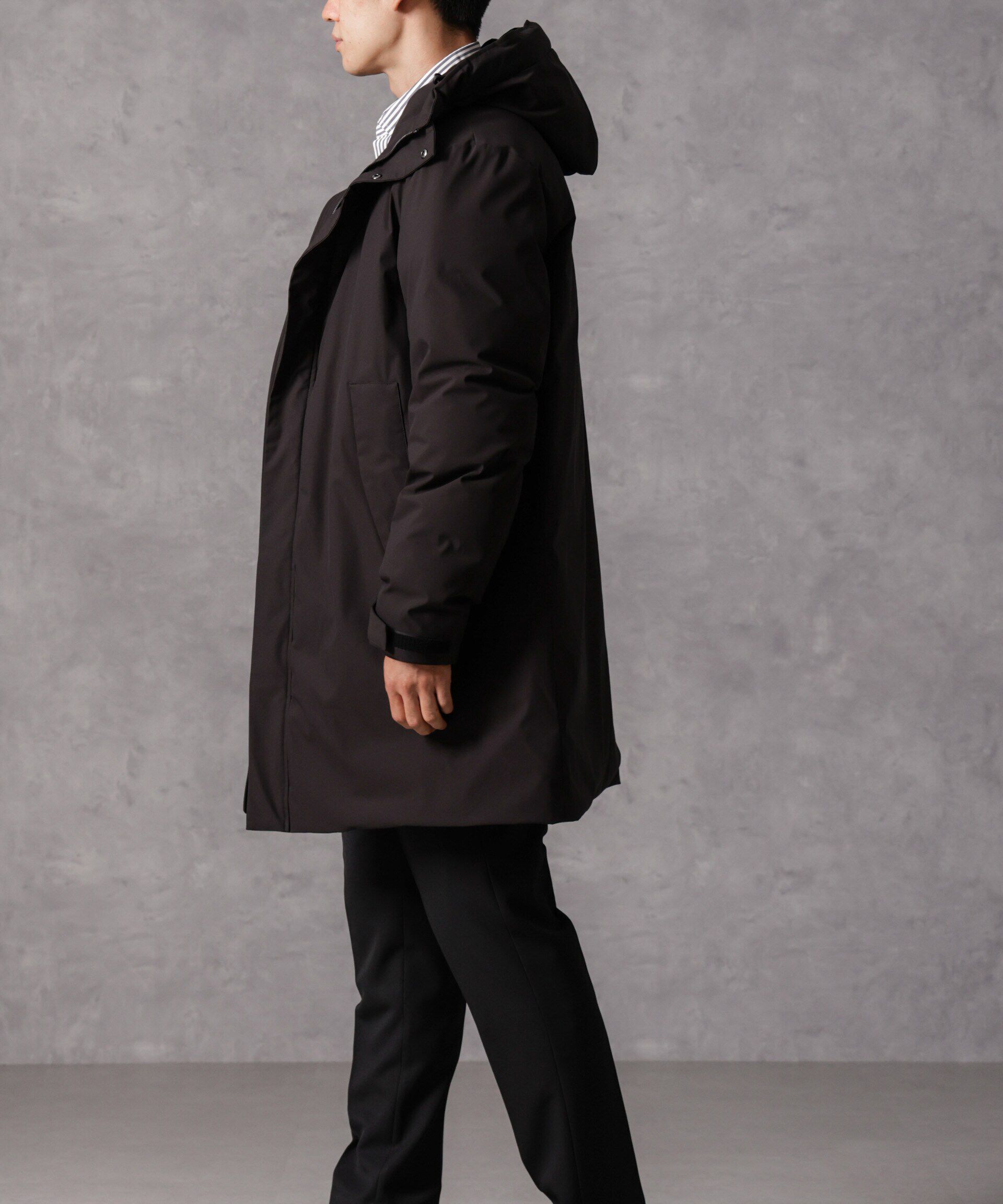 nano･universe「「西川ダウン(R)」ロングフードダウン」|ダウン|