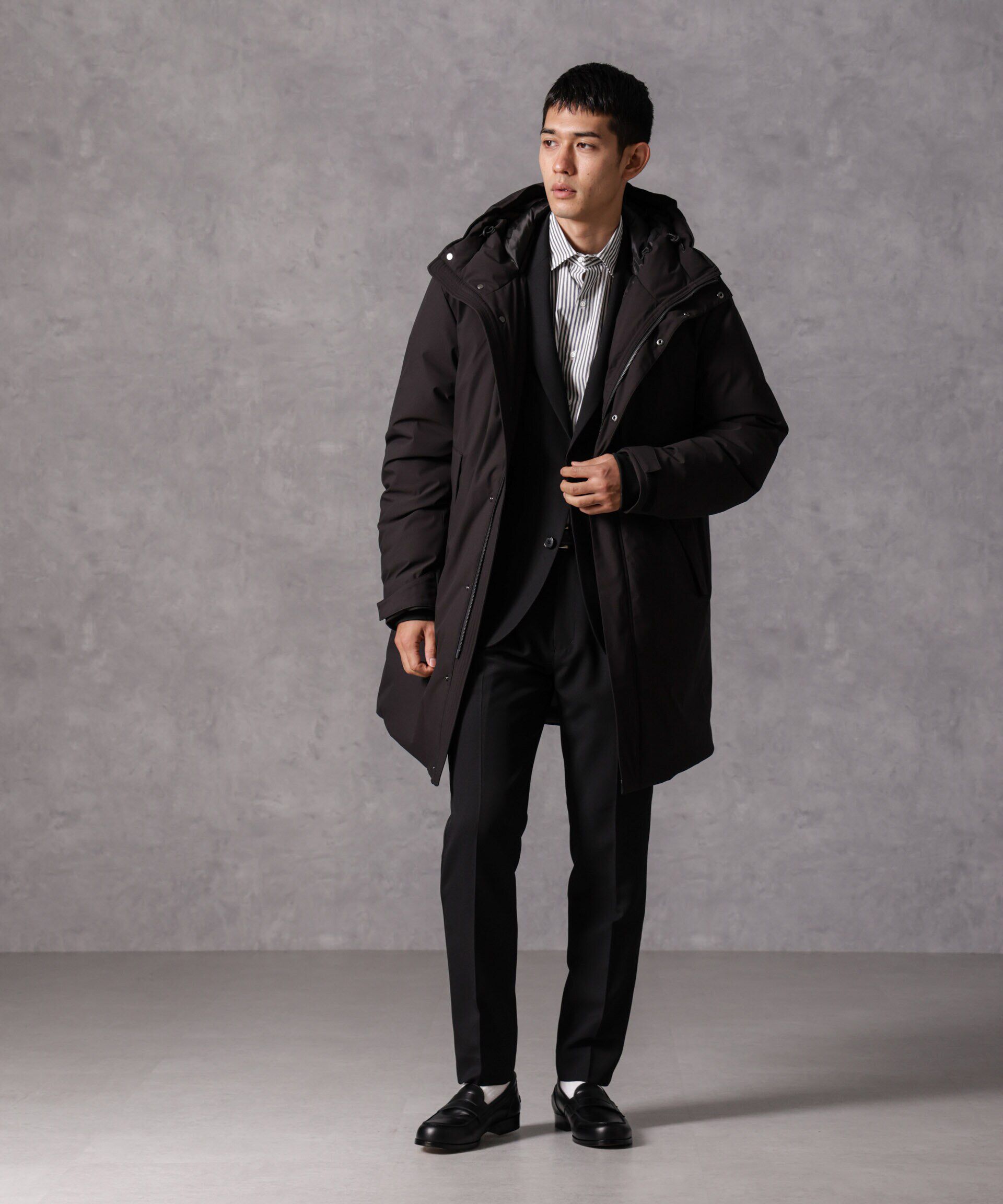 nano･universe「「西川ダウン(R)」ロングフードダウン」|ダウン|