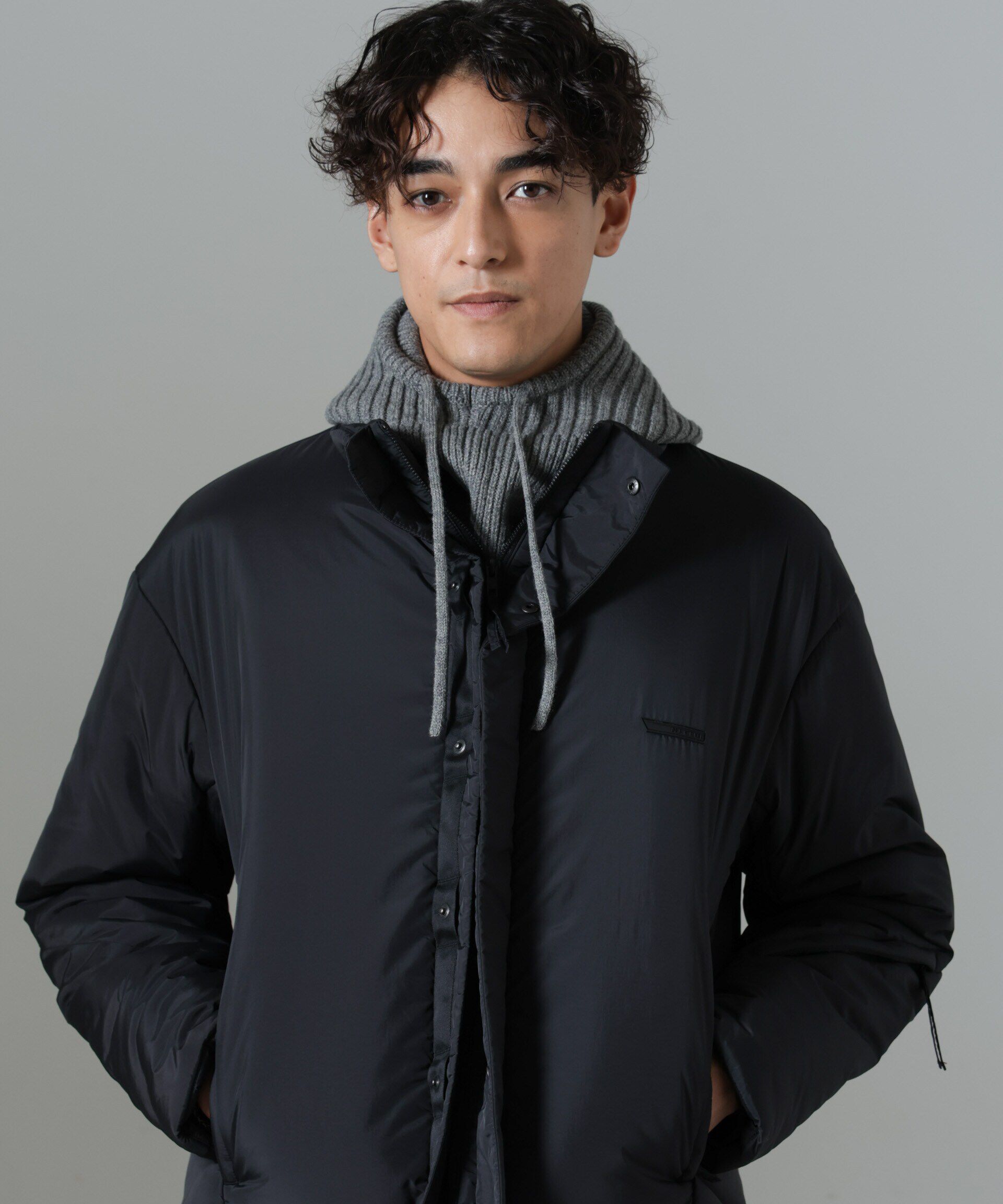 nano･universe「｢NJ/CLUB｣PARKSTOCK バラクラバ」|キャップ・キャスケット|グレー