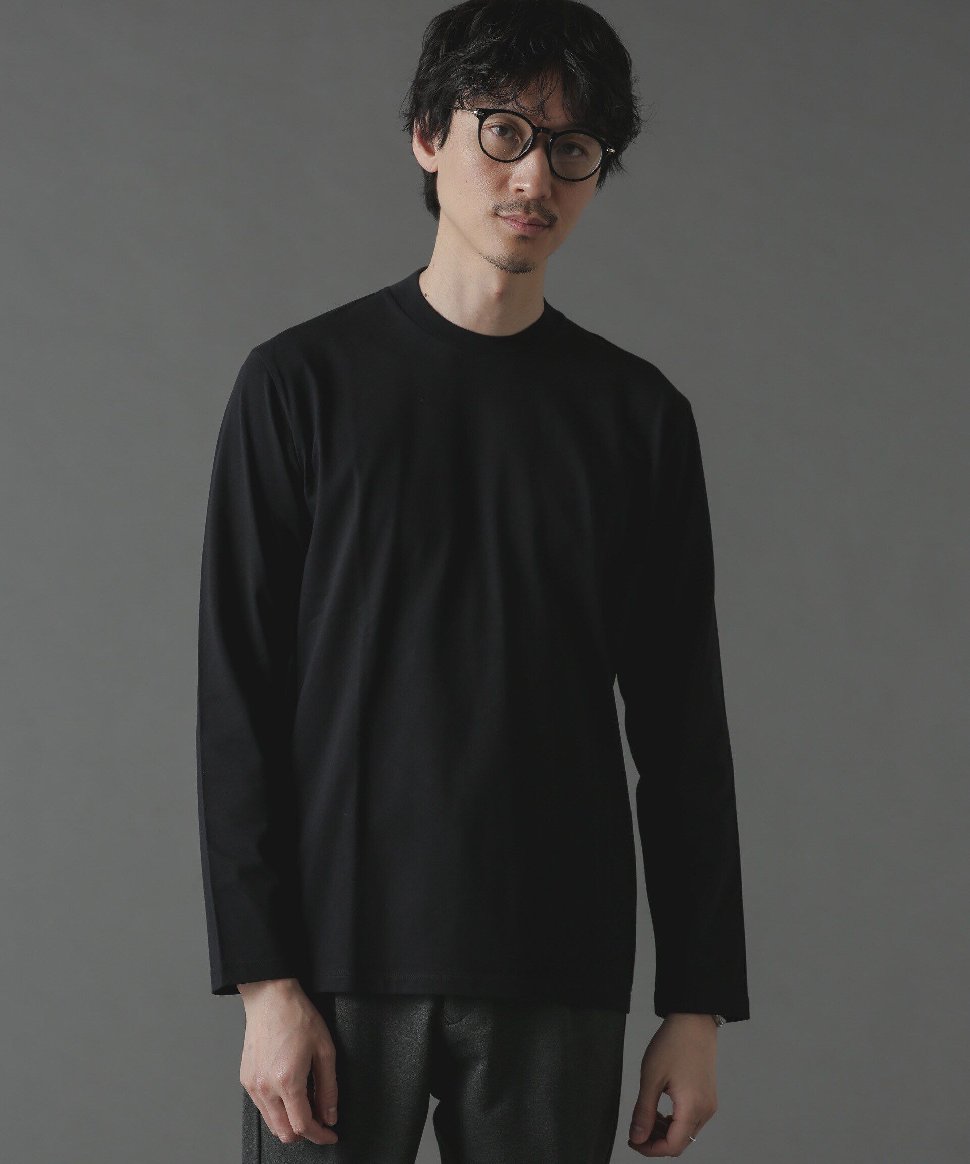 nano･universe「ジャケT(R) クルーネック 長袖」|Tシャツ・カットソー|