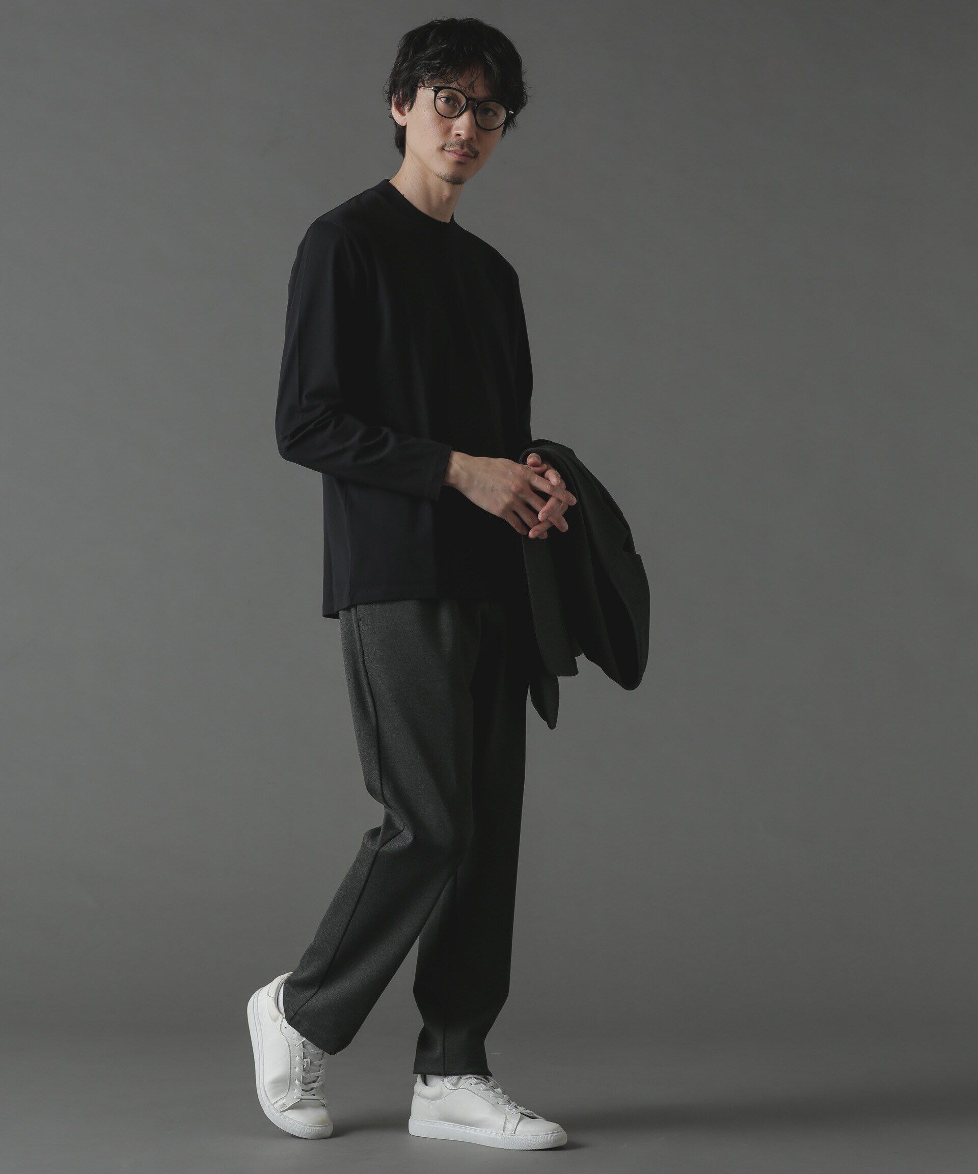 nano･universe「ジャケT(R) クルーネック 長袖」|Tシャツ・カットソー|