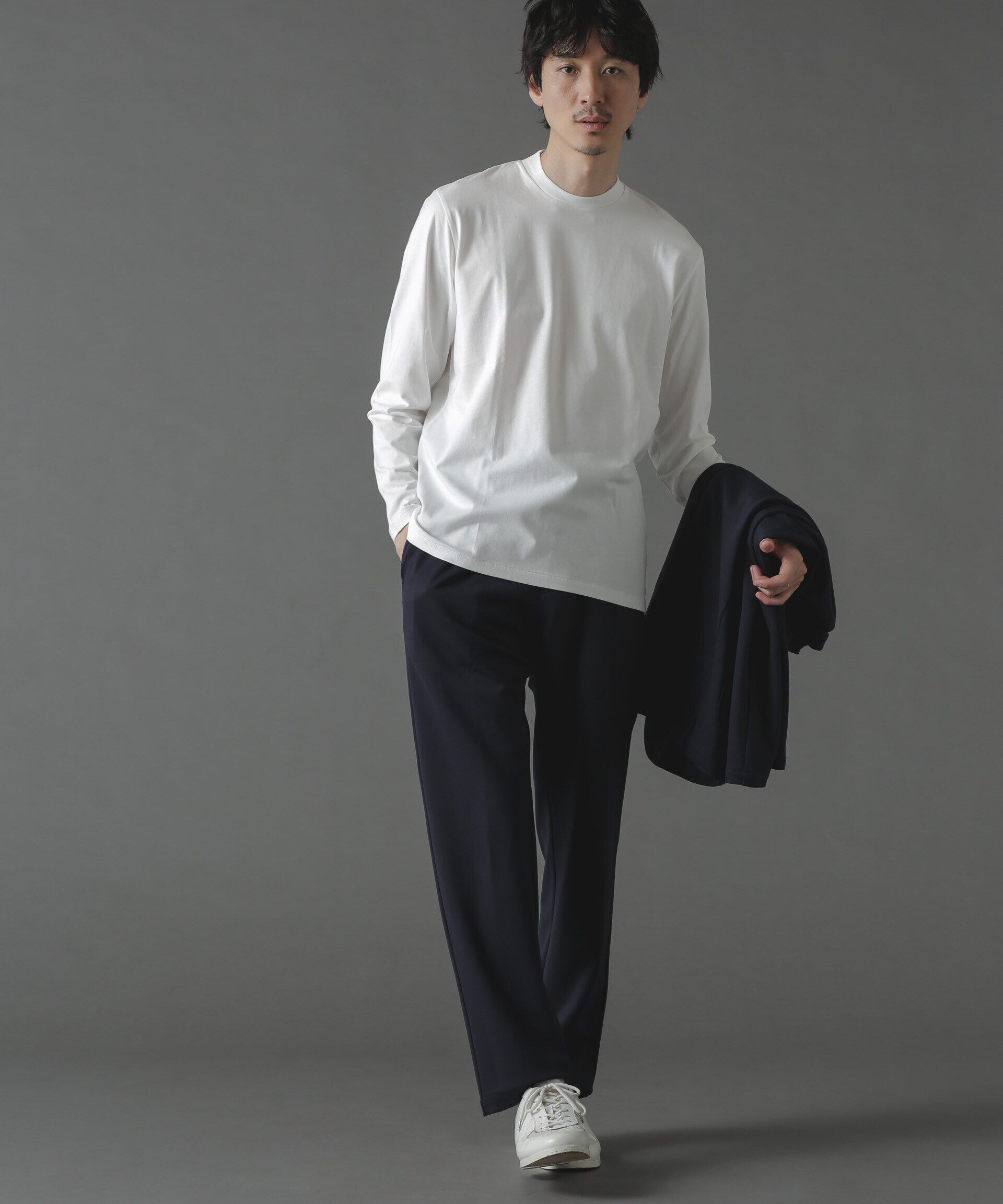 nano･universe「ジャケT(R) クルーネック 長袖」|Tシャツ・カットソー|