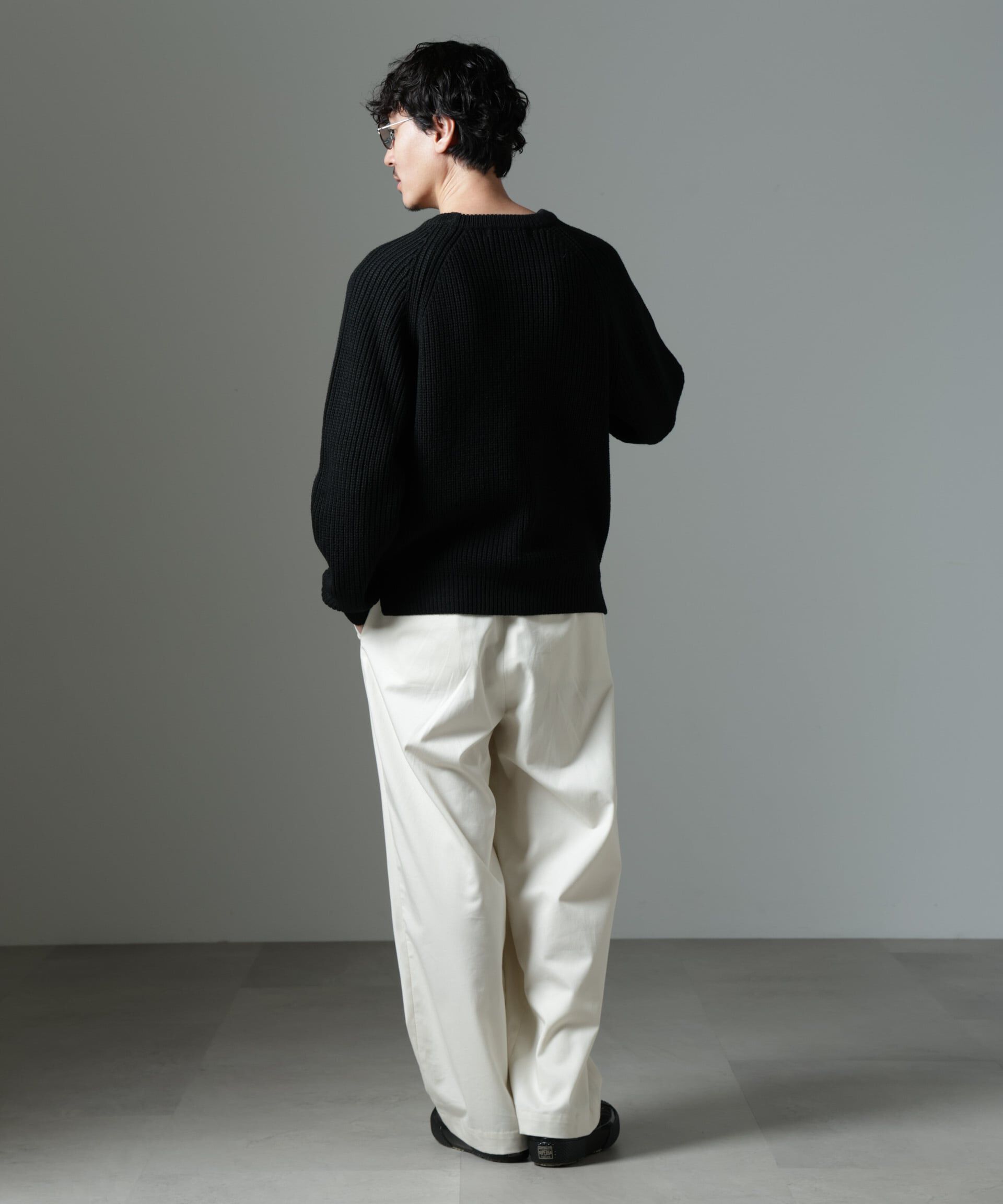 nano･universe「ヴィンテージライクラグランニット」|ニット・セーター|