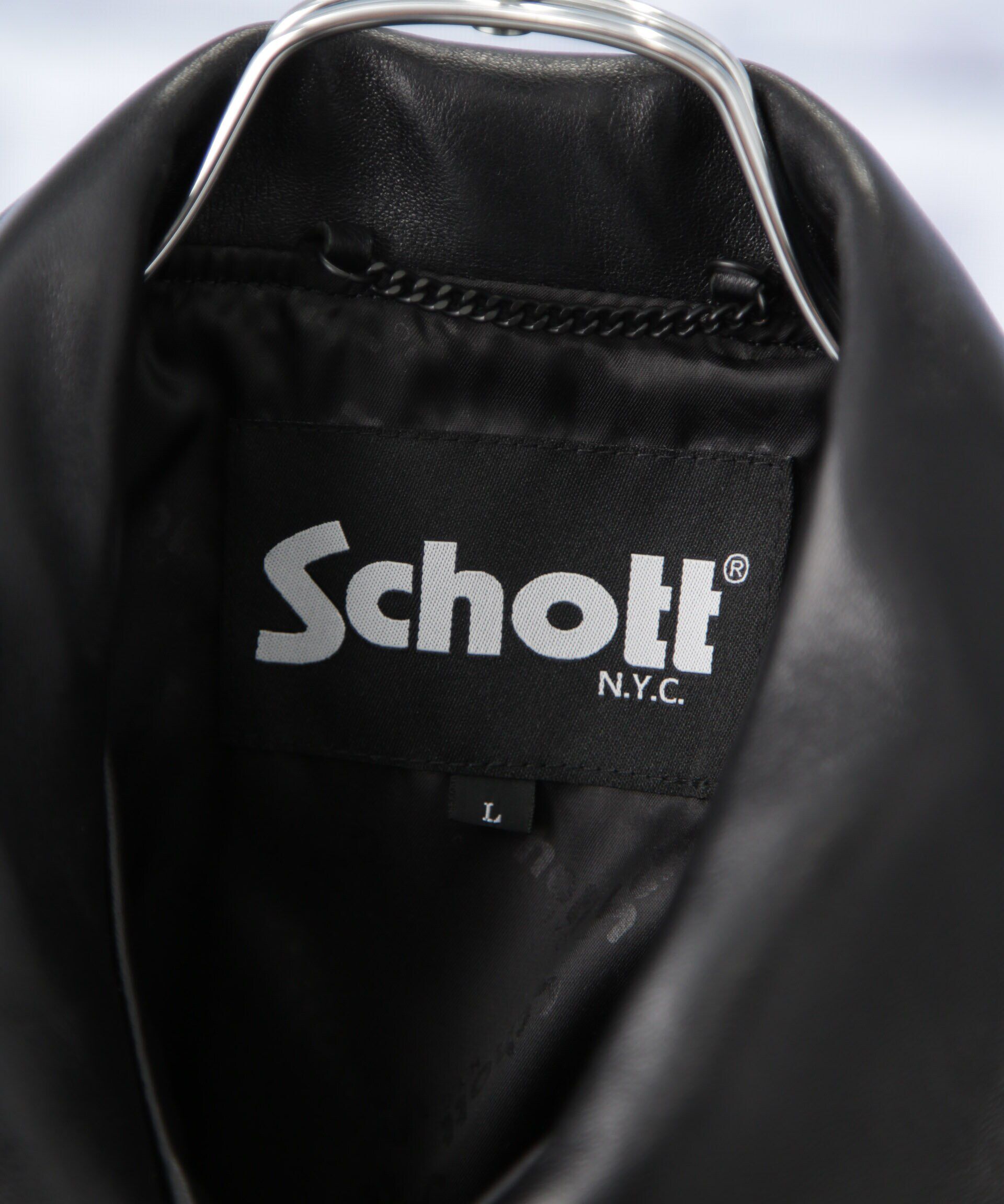 nano･universe「Schott/別注 Single Riders」|ライダースジャケット|