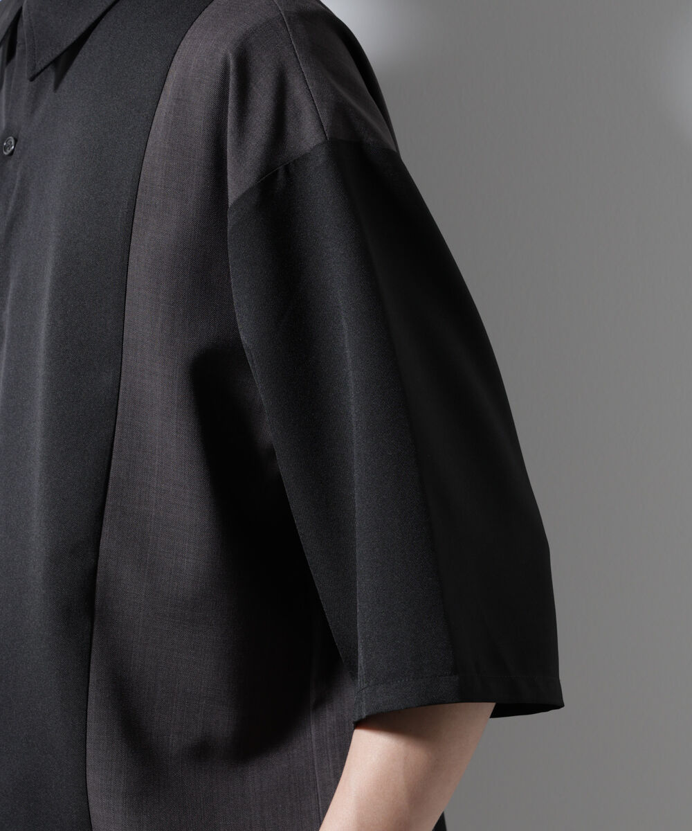 nano･universe「パネル切替バイカラーシャツ」|シャツ・ブラウス|