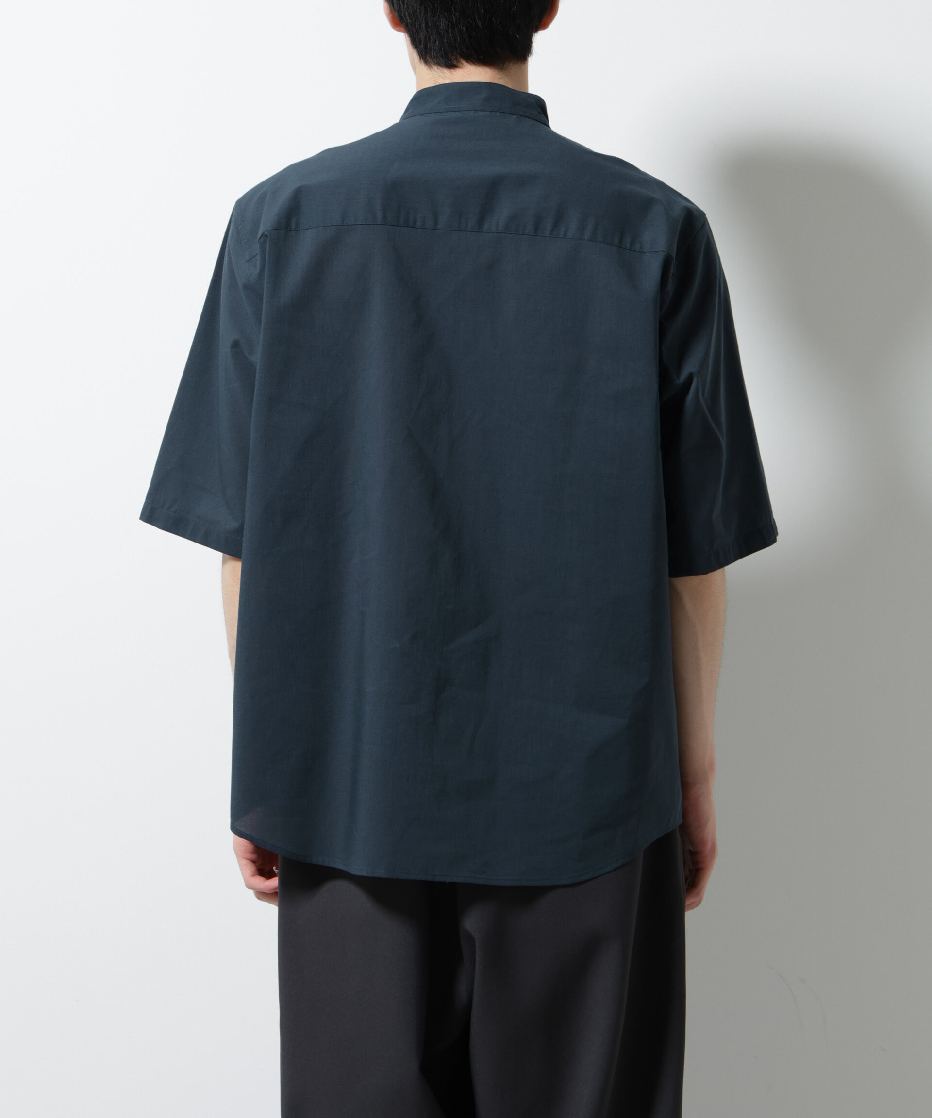 nano･universe「TEXBRID(R)バンドカラーシャツ 半袖」|シャツ・ブラウス|